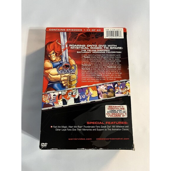 ThunderCats Season 1 Volume 1 DVD 6 Disc Deluxe Box Set Episodes 1-33 - Picture 2 of 16
